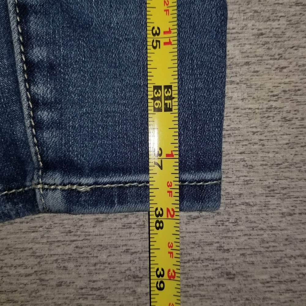 BKE Parker Jeans Size 26 Universal Fit High Rise Ankle Skinny Blue Denim Buckle - Picture 10 of 13
